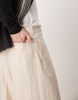 ASOS DESIGN smart linen blend wide leg pants in cream