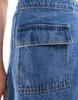 ASOS DESIGN mini skirt in mid blue