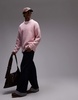 Topman relaxed fit sweater in light pink