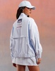 Weekend Collective oversized nylon jacket with graphic in pastel blue - part of a set