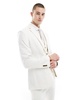 ASOS DESIGN skinny suit jacket in light stone