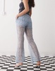 Amy Lynn sheer lace straight leg pants in blue