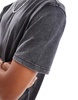 Another Influence acid wash oversized t-shirt in black