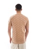 Brave Soul knit polo shirt in tan