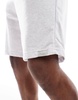Bershka jersey short in gray heather