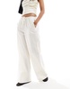Mango tie waist pants in white - part of a set