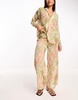 Vero Moda beach shirt in pastel snake print - part of a set