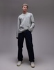 ARKET long sleeve T-shirt in green and white stripes