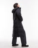 ARKET down puffer midi coat in black
