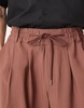 ASOS DESIGN loose fit smart pants with wide waistband and elasticated waist in brown