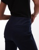 ARKET cropped slim fit straight leg pants in navy blue