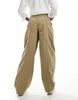 Bershka carpenter pants in light khaki