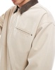 ASOS DESIGN oversized washed harrington jacket in stone