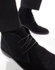 ASOS DESIGN desert boots in black suede