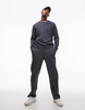 ARKET textured knit sweater in blue gray