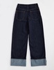 ASOS DESIGN cuffed jeans in rinse blue
