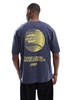 ASOS DESIGN oversized T-shirt with sports graphic in navy