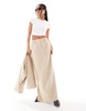 4th & Reckless wool maxi skirt in beige - part of a set