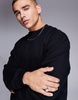 ASOS DESIGN premium heavyweight boxy oversized sweatshirt 400gsm in black