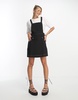 Brave Soul pinafore dress in black