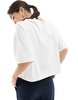 Bershka boxy oversized t-shirt in white