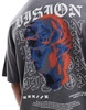 ADPT oversized t-shirt with statue back print in washed gray
