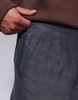 ASOS DESIGN super baggy cord pants in washed charcoal