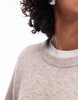 ARKET super soft alpaca wool blend relaxed sweater in beige