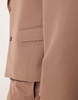 ASOS DESIGN oversized cropped suit jacket in brown