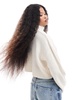 ASOS DESIGN Petite cropped roll neck sweater in cream