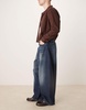 ASOS DESIGN oversized baggy fit jeans in wash black