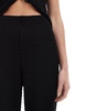 Brave Soul textured straight leg pants in black
