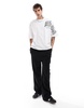 Bershka placement printed t-shirt in white