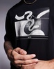 BOSS Orange Te_Barragan x-ray snake logo print T-shirt relaxed fit in black