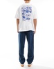 ASOS DESIGN baggy jeans in dark wash blue