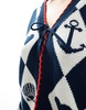Miss Selfridge nautical jacquard cardigan in navy
