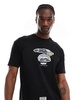 Aape By A Bathing Ape logo hiphop t-shirt in black