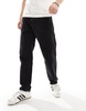 Bershka loose fit jeans in black