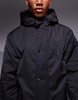 ASOS DESIGN padded longline parka jacket in black