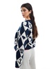 Miss Selfridge nautical jacquard cardigan in navy
