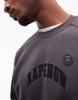 Aape By A Bathing Ape logo sweatshirt in washed gray