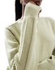 Aria Cove knit rib sweater in sage green - part of a set