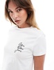 Calvin Klein Jeans script logo baby t-shirt in white