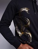 Armani Exchange lunar capsule snake hoodie in black