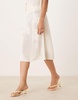 ASOS DESIGN lace knit awkward length skirt in ecru - part of a set