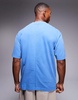 BOSS Orange relaxed fit t-shirt in garment dyed light blue