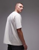ARKET heavyweight jersey oversized T-shirt in off white