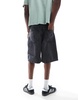 Another Influence carpenter jorts in washed black