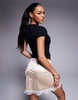 ASOS DESIGN halter neck top with underbust detail in black