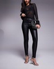 ASOS DESIGN ultimate skinny jeans in black coated